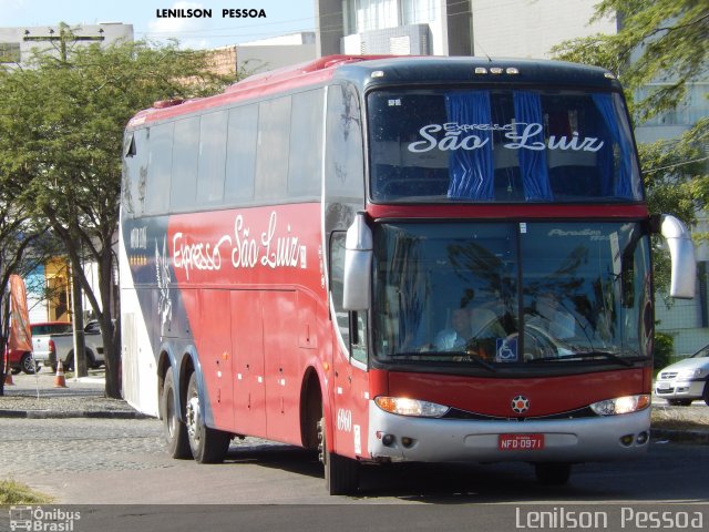 Expresso São Luiz 6960 na cidade de Caruaru, Pernambuco, Brasil, por Lenilson da Silva Pessoa. Número da foto: #5185558.