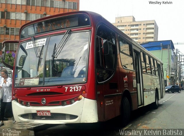 Viação Campo Belo 7 2137 na cidade de São Paulo, São Paulo, Brasil, por Weslley Kelvin Batista. Número da foto: #5186939.