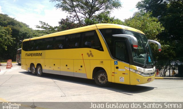 Viação Itapemirim 60551 na cidade de São Paulo, São Paulo, Brasil, por Joao Gustavo dos Santos Senna. ID da foto: 5186979.