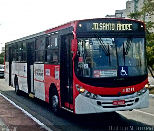 Express Transportes Urbanos Ltda 4 8211 na cidade de São Paulo, São Paulo, Brasil, por Jonathan  Aguiar Correa. Número da foto: #5187444.