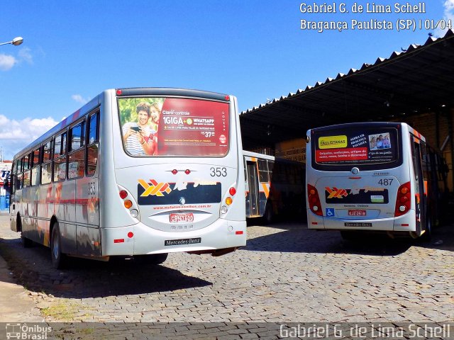 Nossa Senhora de Fátima Auto Ônibus 353 na cidade de Bragança Paulista, São Paulo, Brasil, por Gabriel Giacomin de Lima. Número da foto: #5186873.