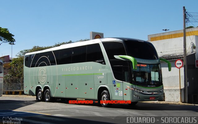 Viação Garcia 7037 na cidade de Sorocaba, São Paulo, Brasil, por EDUARDO - SOROCABUS. Número da foto: #5185882.