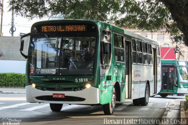 Via Sul Transportes Urbanos 5 1816 na cidade de São Paulo, São Paulo, Brasil, por Renan Leite Ribeiro da Costa. ID da foto: 5187031.