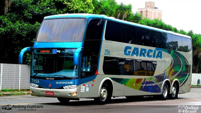 Viação Garcia 7956 na cidade de Curitiba, Paraná, Brasil, por Andrey Gustavo. ID da foto: 5186317.