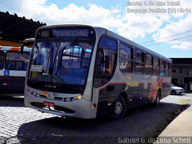 Nossa Senhora de Fátima Auto Ônibus 361 na cidade de Bragança Paulista, São Paulo, Brasil, por Gabriel Giacomin de Lima. ID da foto: 5186868.