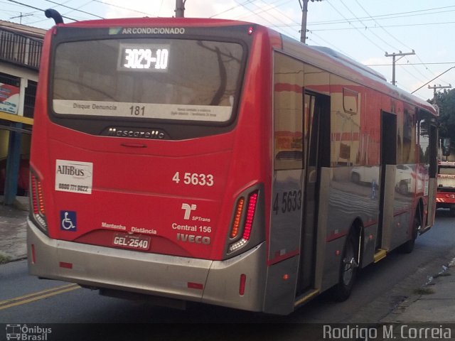 Allibus Transportes 4 5633 na cidade de São Paulo, São Paulo, Brasil, por Jonathan  Aguiar Correa. Número da foto: #5190123.