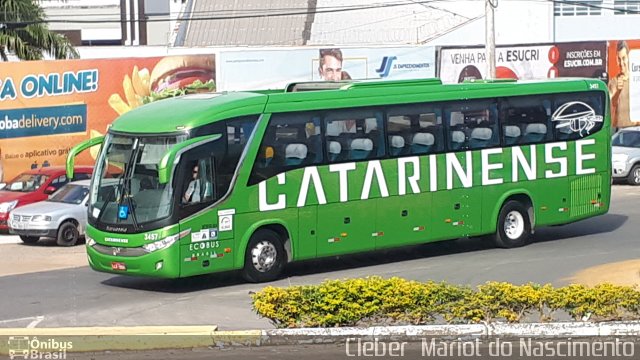 Auto Viação Catarinense 3457 na cidade de Criciúma, Santa Catarina, Brasil, por Cleber  Mariot do Nascimento. ID da foto: 5189158.