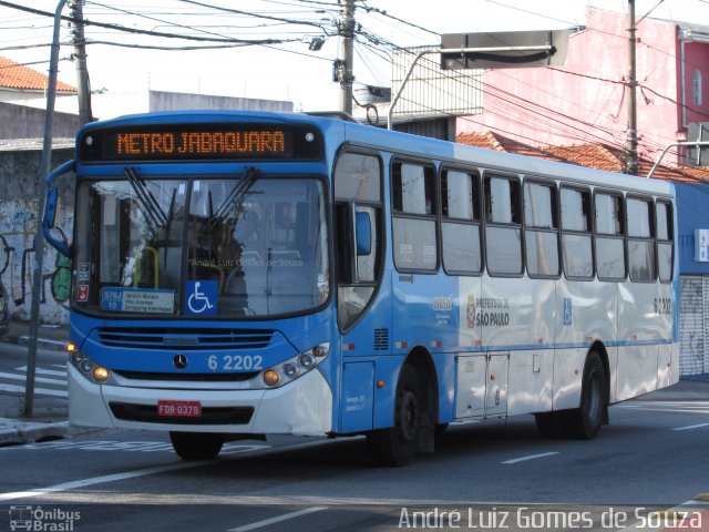 TUPI - Transportes Urbanos Piratininga 6 2202 na cidade de São Paulo, São Paulo, Brasil, por André Luiz Gomes de Souza. Número da foto: #5189994.