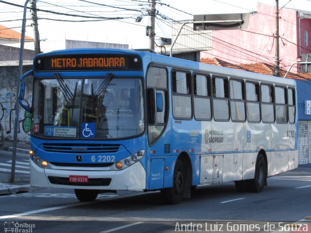 TUPI - Transportes Urbanos Piratininga 6 2202 na cidade de São Paulo, São Paulo, Brasil, por André Luiz Gomes de Souza. ID da foto: 5189994.