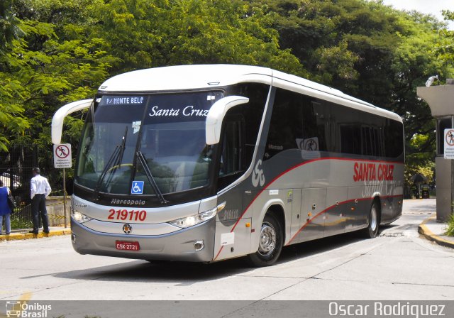 Viação Santa Cruz 219110 na cidade de São Paulo, São Paulo, Brasil, por Oscar Rodriguez . ID da foto: 5192485.