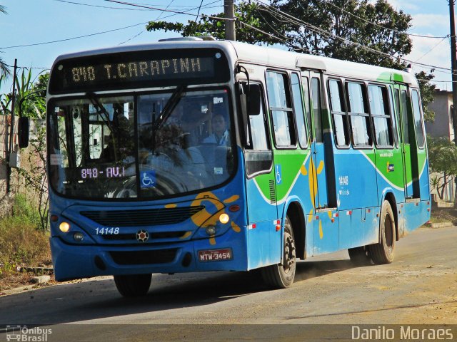 Serramar Transporte Coletivo 14148 na cidade de Serra, Espírito Santo, Brasil, por Danilo Moraes. ID da foto: 5192072.