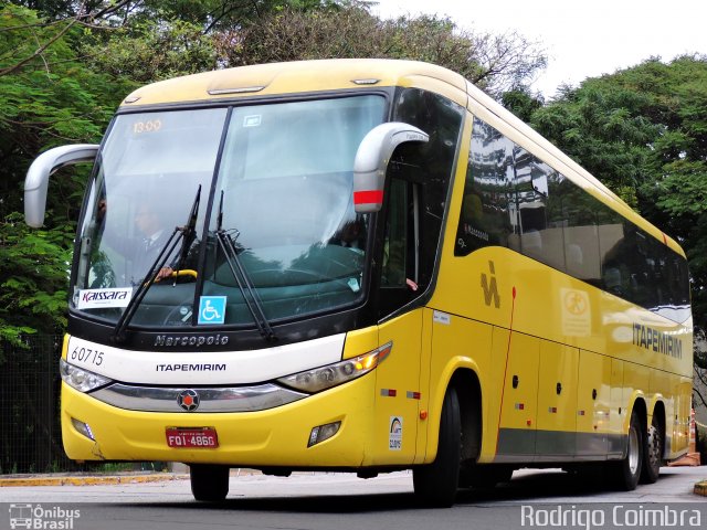 Viação Itapemirim 60715 na cidade de São Paulo, São Paulo, Brasil, por Rodrigo Coimbra. Número da foto: #5192231.