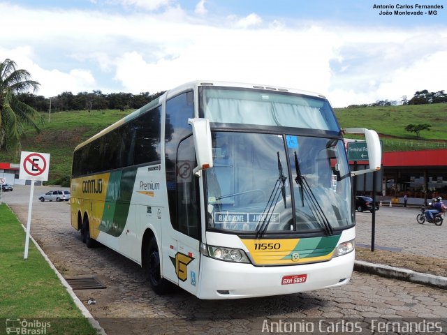 Empresa Gontijo de Transportes 11550 na cidade de João Monlevade, Minas Gerais, Brasil, por Antonio Carlos Fernandes. ID da foto: 5193027.