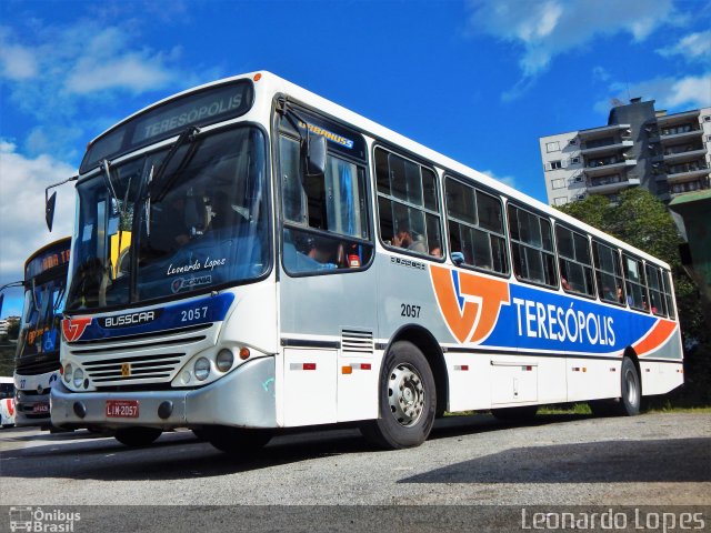 Viação Teresópolis 2057 na cidade de Teresópolis, Rio de Janeiro, Brasil, por Leonardo Lopes. ID da foto: 5192542.