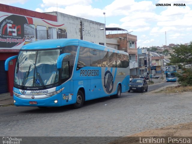 Auto Viação Progresso 6072 na cidade de Caruaru, Pernambuco, Brasil, por Lenilson da Silva Pessoa. ID da foto: 5194468.