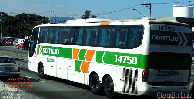Empresa Gontijo de Transportes 14750 na cidade de Guarulhos, São Paulo, Brasil, por Claudio Luiz. Número da foto: #5194935.