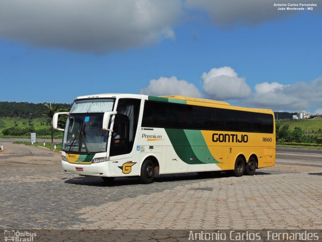 Empresa Gontijo de Transportes 11660 na cidade de João Monlevade, Minas Gerais, Brasil, por Antonio Carlos Fernandes. ID da foto: 5195682.