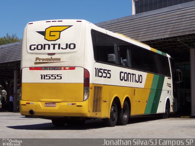 Empresa Gontijo de Transportes 11555 na cidade de São José dos Campos, São Paulo, Brasil, por Jonathan Silva. ID da foto: 5197025.