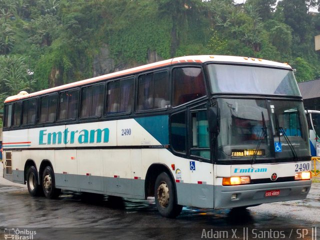 Emtram 2490 na cidade de Santos, São Paulo, Brasil, por Adam Xavier Rodrigues Lima. ID da foto: 5198964.