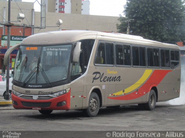 Plenna Transportes e Serviços 990 na cidade de Feira de Santana, Bahia, Brasil, por Rodrigo Fonseca. ID da foto: 5196878.