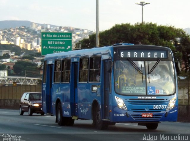 Viação Zurick 30787 na cidade de Belo Horizonte, Minas Gerais, Brasil, por Adão Raimundo Marcelino. Número da foto: #5198468.