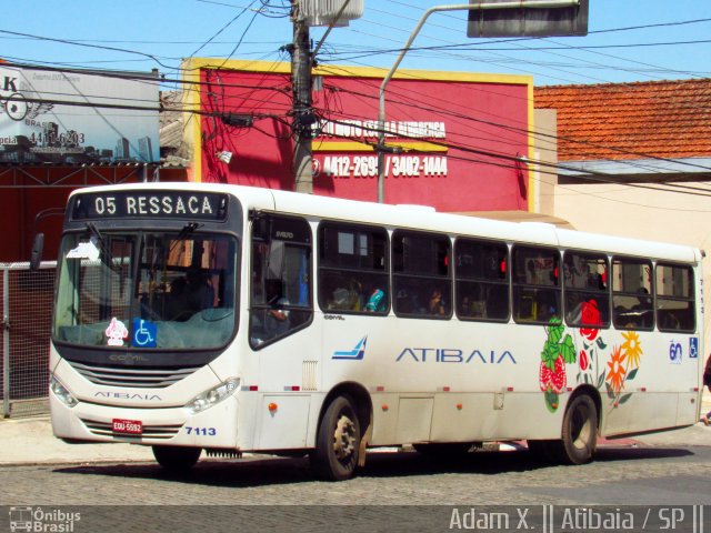 Viação Atibaia São Paulo 7113 na cidade de Atibaia, São Paulo, Brasil, por Adam Xavier Rodrigues Lima. Número da foto: #5198967.