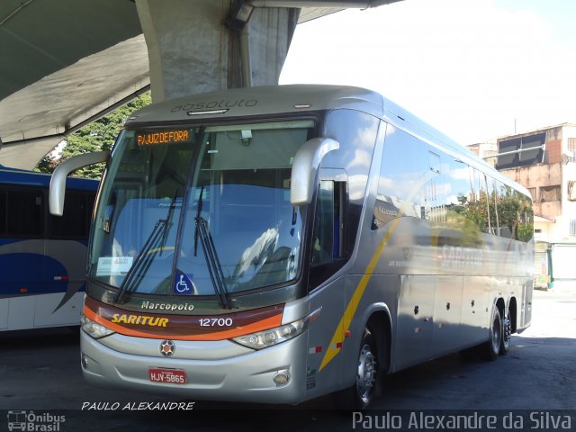 Saritur - Santa Rita Transporte Urbano e Rodoviário 12700 na cidade de Belo Horizonte, Minas Gerais, Brasil, por Paulo Alexandre da Silva. Número da foto: #5200700.
