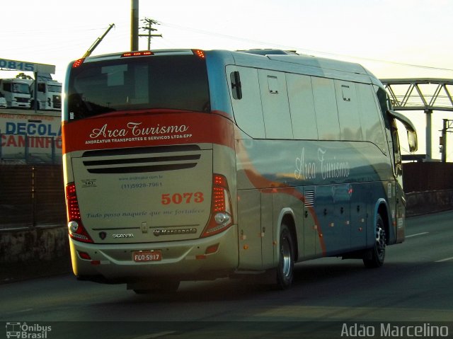 Arca Turismo 5073 na cidade de Belo Horizonte, Minas Gerais, Brasil, por Adão Raimundo Marcelino. ID da foto: 5201523.