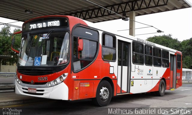 Itajaí Transportes Coletivos 2952 na cidade de Campinas, São Paulo, Brasil, por Matheus Gabriel dos Santos. Número da foto: #5201644.