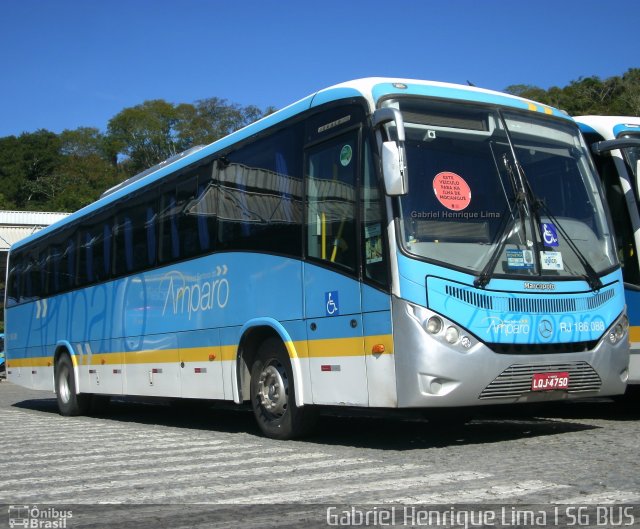 Viação Nossa Senhora do Amparo RJ 186.088 na cidade de Niterói, Rio de Janeiro, Brasil, por Gabriel Henrique Lima. Número da foto: #5200192.