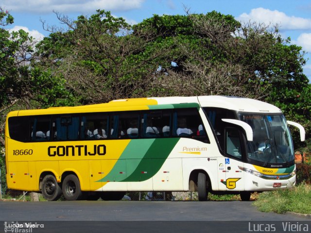 Empresa Gontijo de Transportes 18660 na cidade de Montes Claros, Minas Gerais, Brasil, por Lucas Vieira. Número da foto: #5200972.