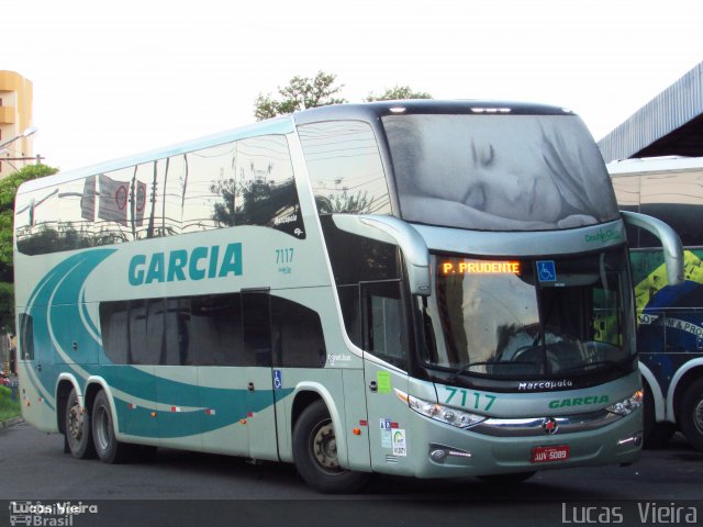 Viação Garcia 7117 na cidade de Presidente Prudente, São Paulo, Brasil, por Lucas Vieira. Número da foto: #5201454.