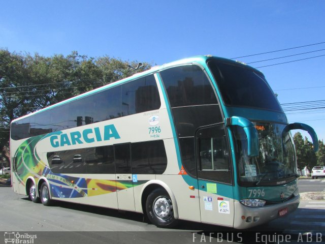 Viação Garcia 7996 na cidade de Sorocaba, São Paulo, Brasil, por Flavio Alberto Fernandes. Número da foto: #5204040.
