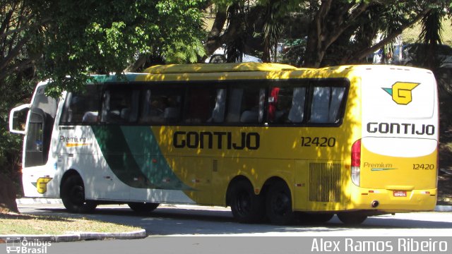 Empresa Gontijo de Transportes 12420 na cidade de Taubaté, São Paulo, Brasil, por Alex Ramos Ribeiro. ID da foto: 5203717.