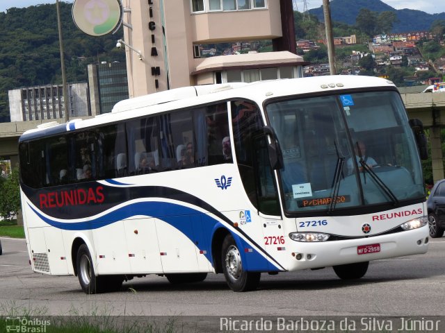 Reunidas Transportes Coletivos 27216 na cidade de Florianópolis, Santa Catarina, Brasil, por Ricardo Barboza da Silva Júnior. ID da foto: 5206965.