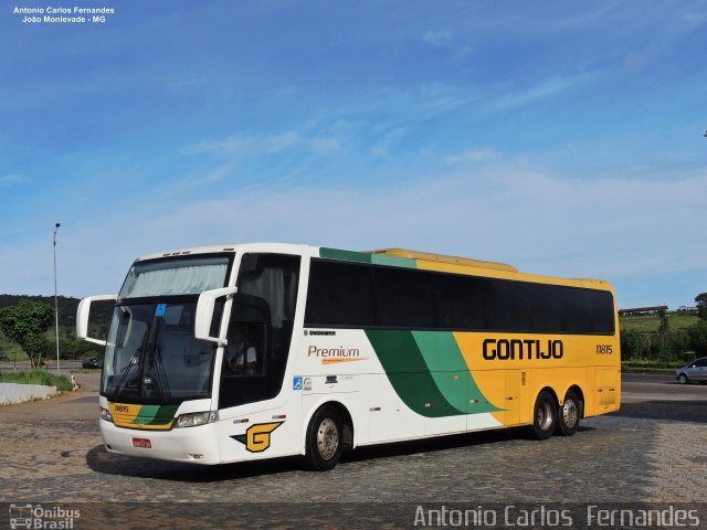 Empresa Gontijo de Transportes 11815 na cidade de João Monlevade, Minas Gerais, Brasil, por Antonio Carlos Fernandes. ID da foto: 5205023.