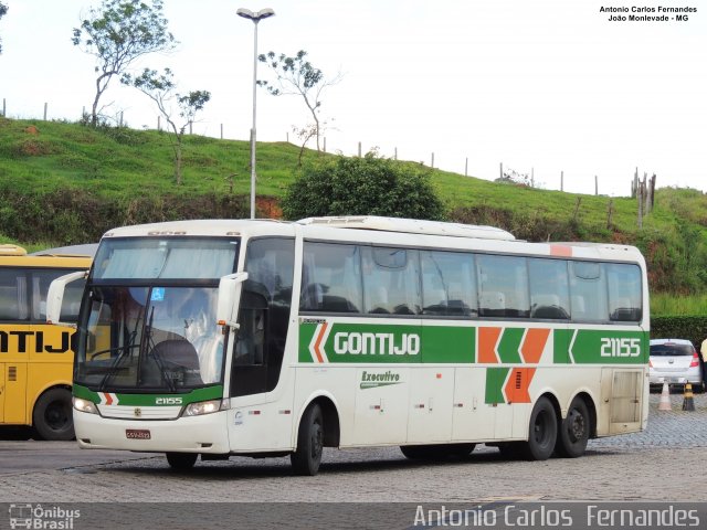 Empresa Gontijo de Transportes 21155 na cidade de João Monlevade, Minas Gerais, Brasil, por Antonio Carlos Fernandes. Número da foto: #5205000.