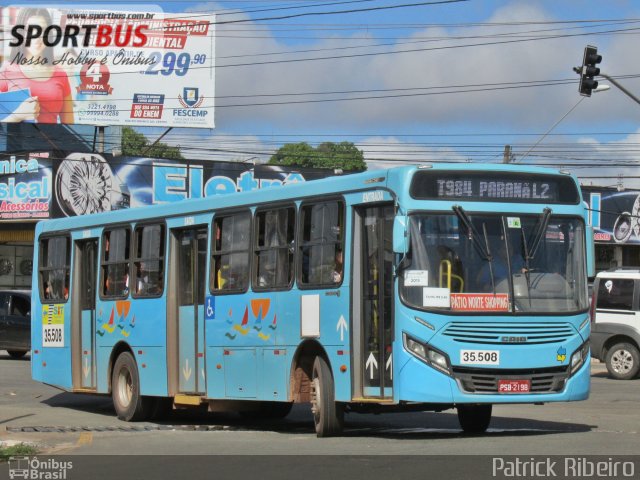 Taguatur - Taguatinga Transporte e Turismo 35-508 na cidade de São Luís, Maranhão, Brasil, por Patrick Ribeiro. Número da foto: #5205182.