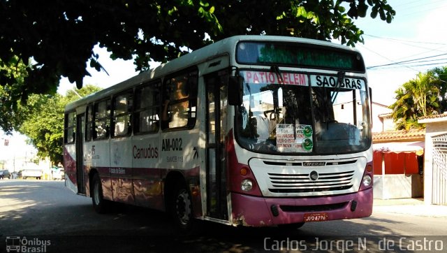 Transportes São Luiz AM-002 na cidade de Belém, Pará, Brasil, por Carlos Jorge N.  de Castro. Número da foto: #5206314.