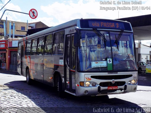 Nossa Senhora de Fátima Auto Ônibus 395 na cidade de Bragança Paulista, São Paulo, Brasil, por Gabriel Giacomin de Lima. Número da foto: #5205298.