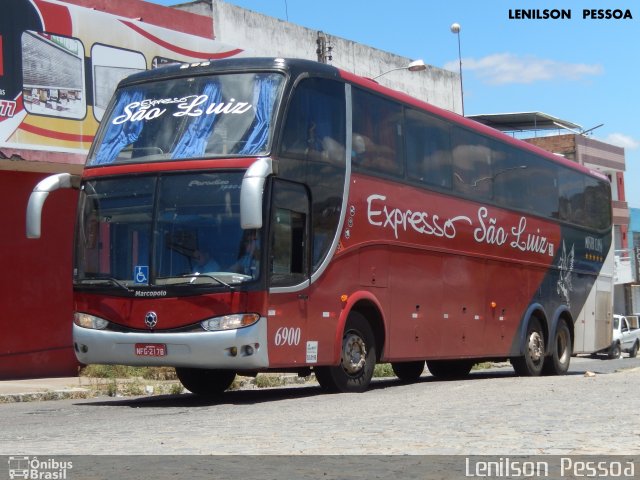 Expresso São Luiz 6900 na cidade de Caruaru, Pernambuco, Brasil, por Lenilson da Silva Pessoa. ID da foto: 5206013.