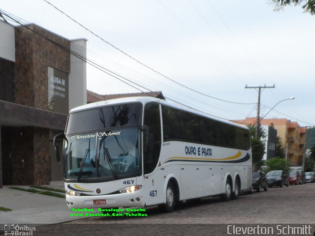 Viação Ouro e Prata 467 na cidade de Santa Cruz do Sul, Rio Grande do Sul, Brasil, por Cleverton Schmitt. Número da foto: #5206407.