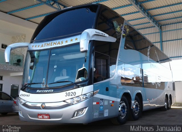 Athenas Turismo 3020 na cidade de Anápolis, Goiás, Brasil, por Matheus Januario. Número da foto: #5204458.