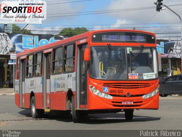 Viação Primor 400.122 na cidade de São Luís, Maranhão, Brasil, por Patrick Ribeiro. Número da foto: #5205252.