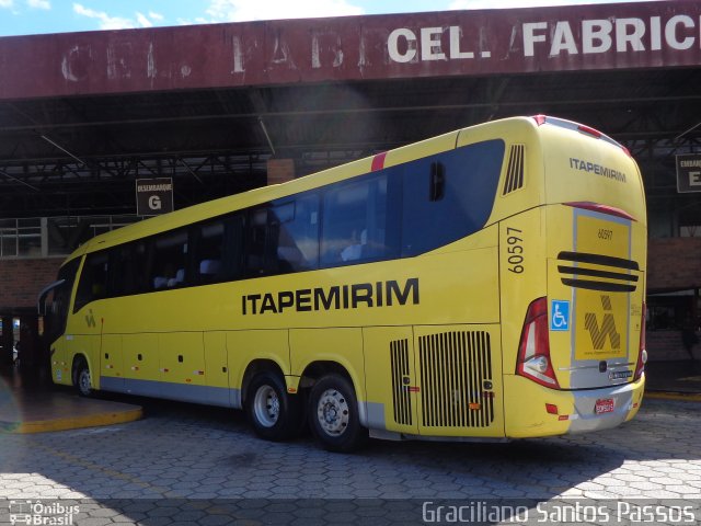 Viação Itapemirim 60597 na cidade de Coronel Fabriciano, Minas Gerais, Brasil, por Graciliano Santos Passos. Número da foto: #5207435.