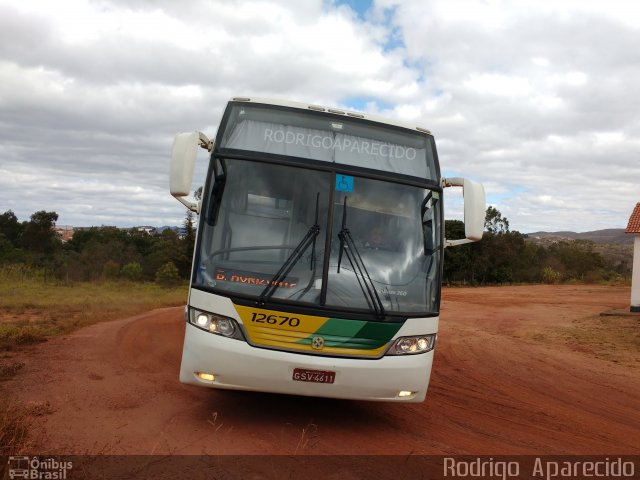 Empresa Gontijo de Transportes 12670 na cidade de Diamantina, Minas Gerais, Brasil, por Rodrigo  Aparecido. ID da foto: 5209211.