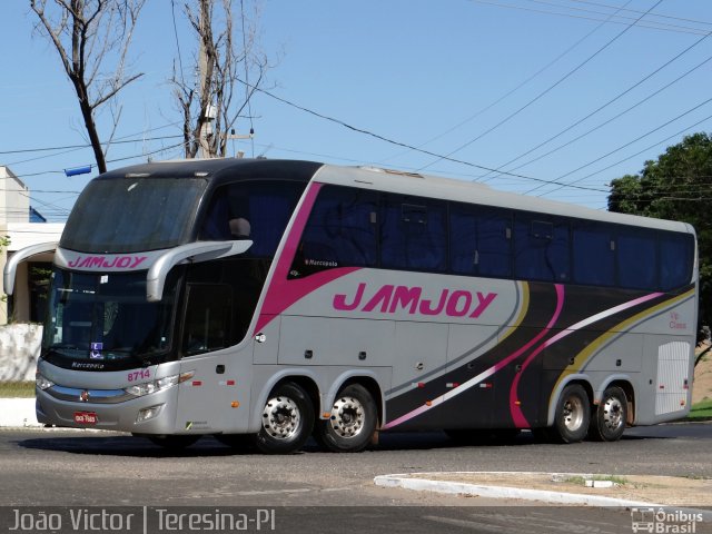 Viação Jam Joy 8714 na cidade de Teresina, Piauí, Brasil, por João Victor. ID da foto: 5208960.