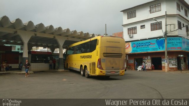 Viação Itapemirim 60667 na cidade de Afonso Cláudio, Espírito Santo, Brasil, por Wagner  Pereira da Costa. ID da foto: 5208118.