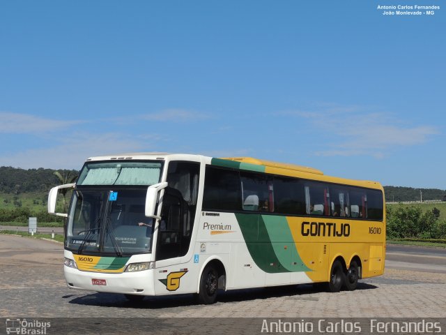 Empresa Gontijo de Transportes 16010 na cidade de João Monlevade, Minas Gerais, Brasil, por Antonio Carlos Fernandes. ID da foto: 5208281.