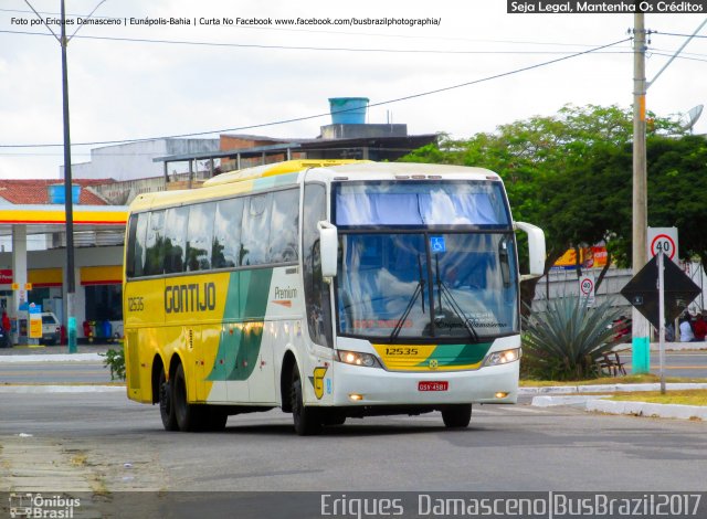 Empresa Gontijo de Transportes 12535 na cidade de Eunápolis, Bahia, Brasil, por Eriques  Damasceno. ID da foto: 5167128.